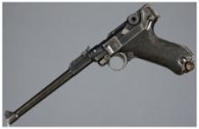 WWI DWM 1914 Artillery Luger Pistol with Stock and Holster Rig