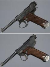 Two Imperial Japanese Type 14 Nambu Pistols