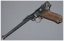 Imperial German "1916" Date DWM M1914 Artillery Luger with Stock