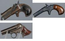 Three Remington Pocket Pistols