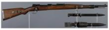 German Mauser "ar/42" Code Model 98 Sniper Rifle with Bayonet