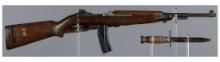 U.S. Winchester M1 Semi-Automatic Carbine with Bayonet