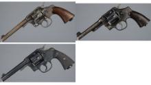 Three Double Action Revolvers