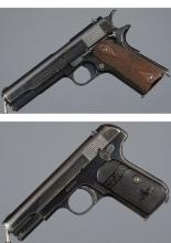 Two Colt Semi-Automatic Pistols