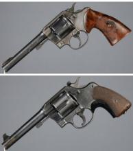 Two Upgraded U.S. Colt Model 1917 Double Action Revolvers