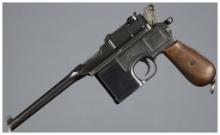 German Mauser C96 Broomhandle Pistol with Holster Stock Rig