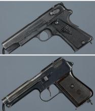 Two World War II Era European Military Semi-Automatic Pistols