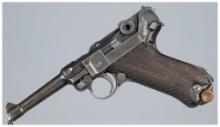 German Erfurt Model 1914 Military Luger Pistol with Holster