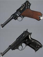 Two German Military Semi-Automatic Pistols