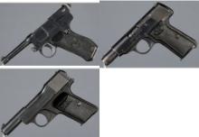 Three European Semi-Automatic Pistols