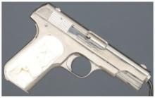 Colt Model 1908 Pocket Hammerless Pistol with Pearl Grips