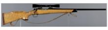 Engraved and Inlaid Pre-64 Winchester Model 70 Rifle with Scope