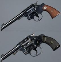 Two Colt Double Action Revolvers