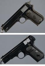 Two Colt Model 1903 Pocket Semi-Automatic Pistols