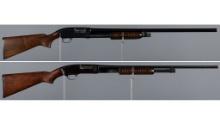 Two Winchester Slide Action Shotguns