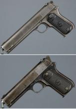 Two Colt Semi-Automatic Pistols