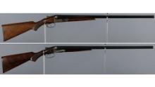 Two American 16 Gauge Double Barrel Shotguns