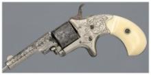 Factory Engraved Colt Open Top Pocket Spur Trigger Revolver