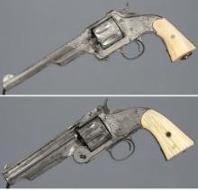 Two Antique American Revolvers