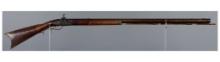 J. Mills Signed Half-Stock American Percussion Rifle