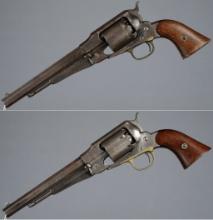 Two Remington New Model Army Percussion Revolvers