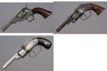 Three American Percussion Revolvers