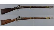 Two U.S. Springfield Model 1847 Percussion Cavalry Musketoons