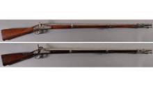 Two U.S. Military Percussion Muskets