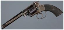 Engraved English Tranter Type Double Action Percussion Revolver