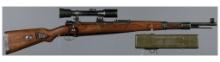 German Mauser Model 98 Sniper Rifle with Ajack High Turret Scope