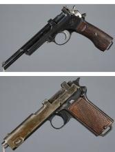 Two World War I Era Austro-Hungarian Military Pattern Pistols