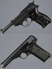 Two World War II German Proofed Semi-Automatic Pistols