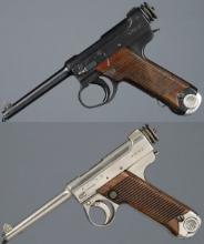 Two Imperial Japanese Nagoya Type 14 Pistols with Holsters