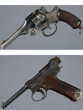 Two World War II Imperial Japanese Handguns