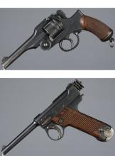 Two World War II Imperial Japanese Handguns