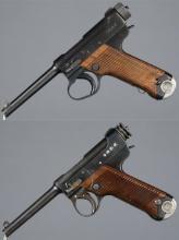 Two WWII Era Japanese Type 14 Nambu Pistols