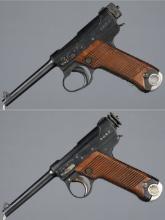 Two Imperial Japanese Type 14 Nambu Pistols