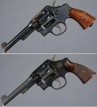 Two U.S. Smith & Wesson Model 1917 Double Action Revolvers