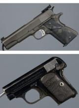 Two Colt Semi-Automatic Pistols