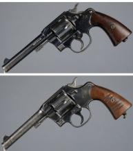 Two U.S. Army Colt Double Action Revolvers