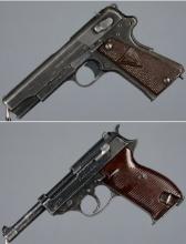 Two World War II German Semi-Automatic Pistols