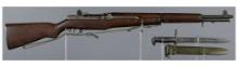 U.S. Springfield Armory M1 Garand Rifle with Bayonet