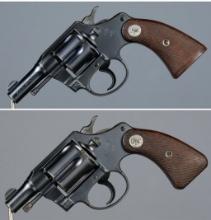 Two Colt Double Action Revolvers