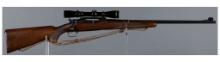 WWII Era Winchester Model 70 Rifle in .22 Hornet with Scope