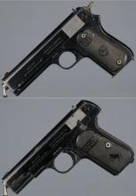 Two Colt Model 1903 Semi-Automatic Pistols