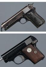 Two Colt Semi-Automatic Pocket Pistols