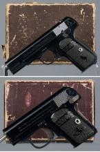 Two Colt Model 1908 Semi-Automatic Pistols with Boxes