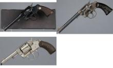 Three Colt Double Action Revolvers