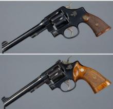 Two Smith & Wesson Double Action Revolvers