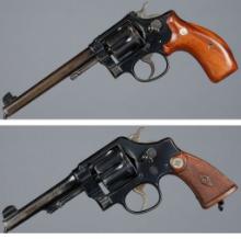 Two Smith & Wesson Double Action Revolvers